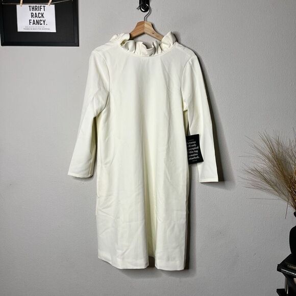 NEW Tuckernuck Dress Daphne Bow Back Ruffle Mini Dress White Size XXS - Picture 2 of 9